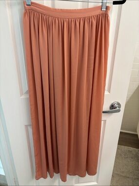 Joie Peach Gathered Waist Maxi Skirt